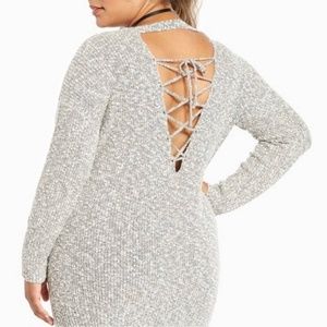 Torrid Lace Up Back Sweater Size 00X
